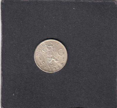 Beschrijving: 1/10 Gulden  